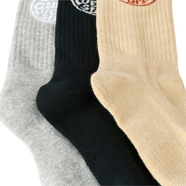 2026 Rip Curl Mens Wetty Crew Sock 3 Pack 009MSO - Khaki Sand